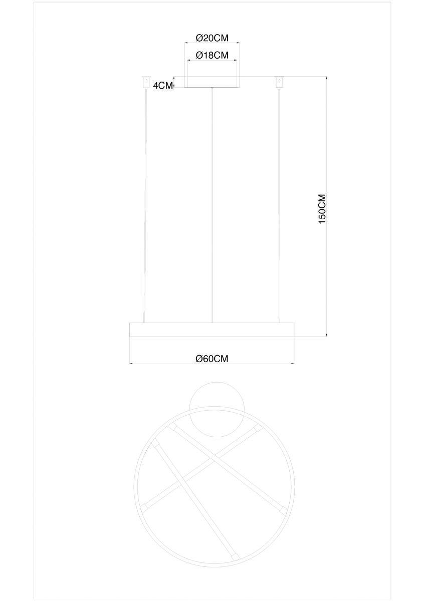 Подвесной светодиодный светильник Arte Lamp Ricco A1874SP-32BK