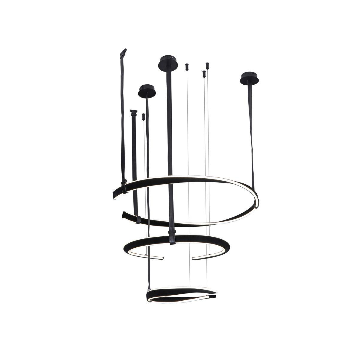 Люстра Kink Light Маджена черный 07656-3A,19(4000K)