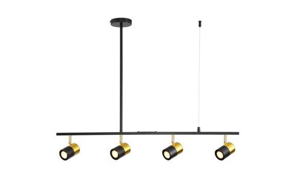 Люстра подвесная Alfa Light F3524-20 Gold+Black GU10*4