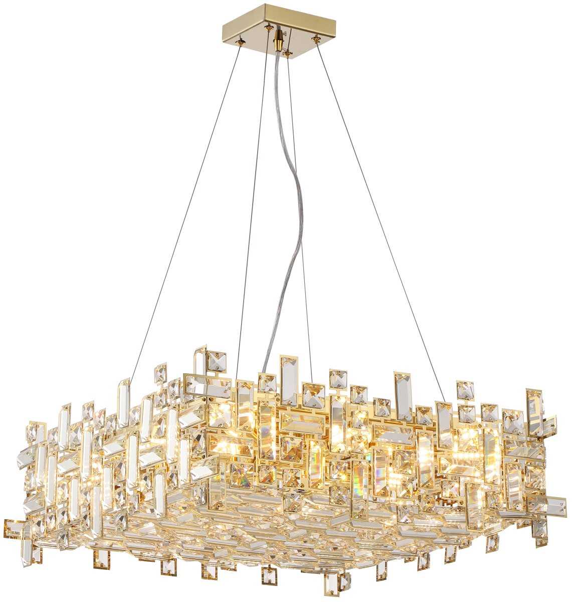 Люстра подвесная хрустальная 2171/03/10P Stilfort, серия Tetrix