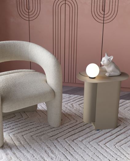 Стол журнальный Stool Group Yvaine серый