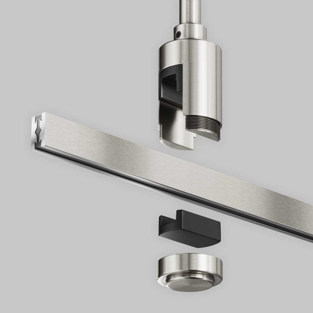 Крепление потолочное Medium 360мм с вводом питания Maytoni Technical TRA158C-BL1-PT