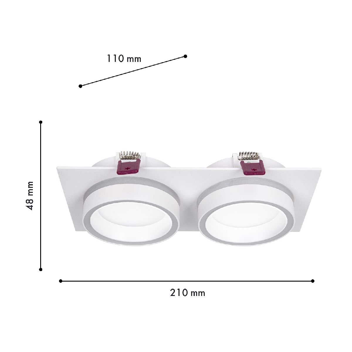 Встраиваемый светильник Favourite 4650-2C