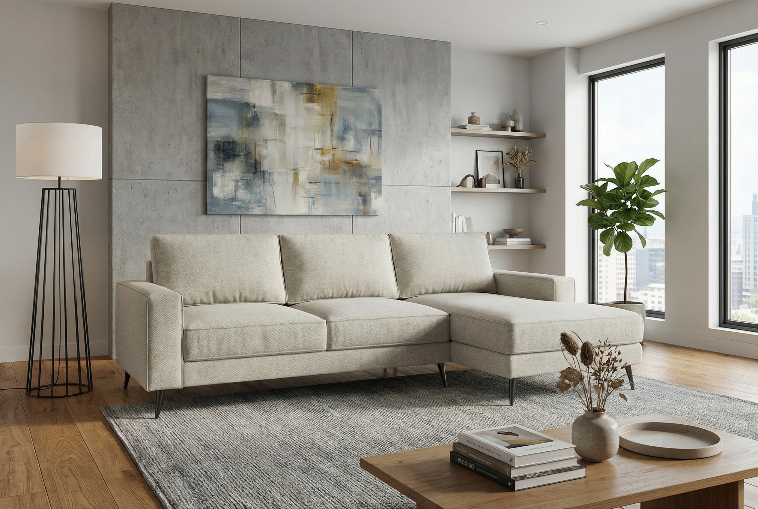 Диван Cloud Madison с оттоманкой