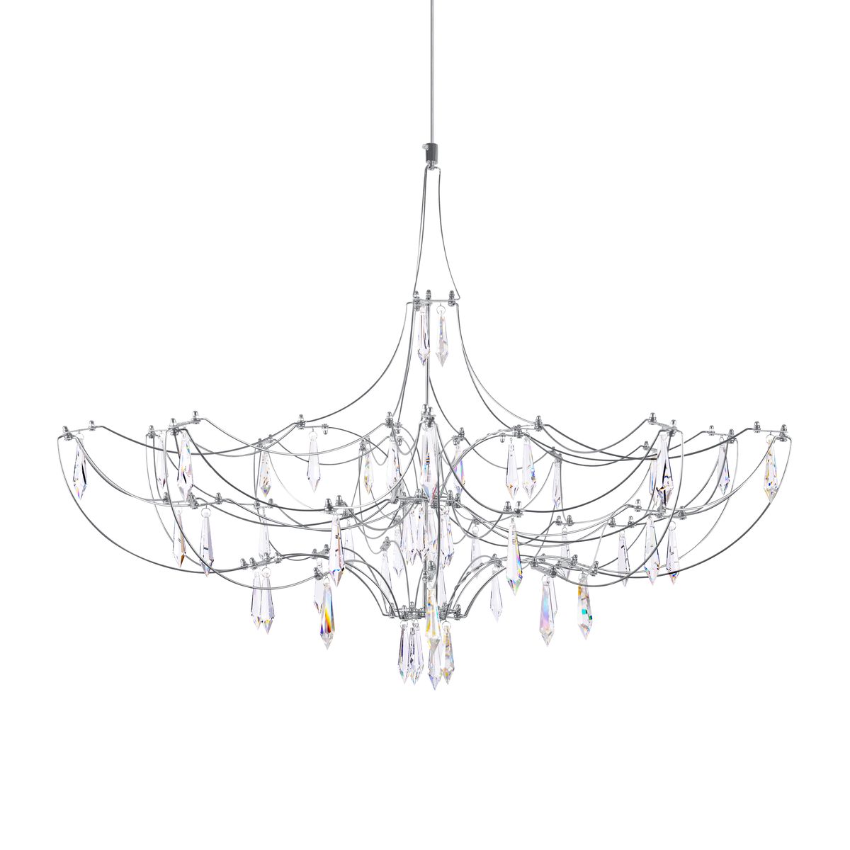 Подвесная люстра Loft IT Mira 10589/900 Silver Asfour