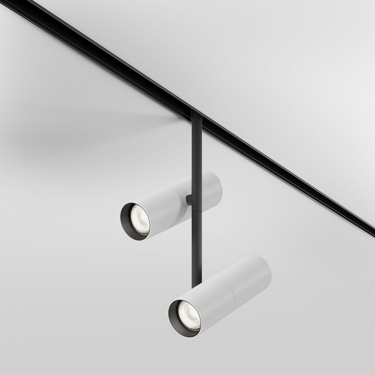 Трековый светодиодный светильник Maytoni Technical Magnetic Exility Elti Duo TR005-2-2X12W4K-BW