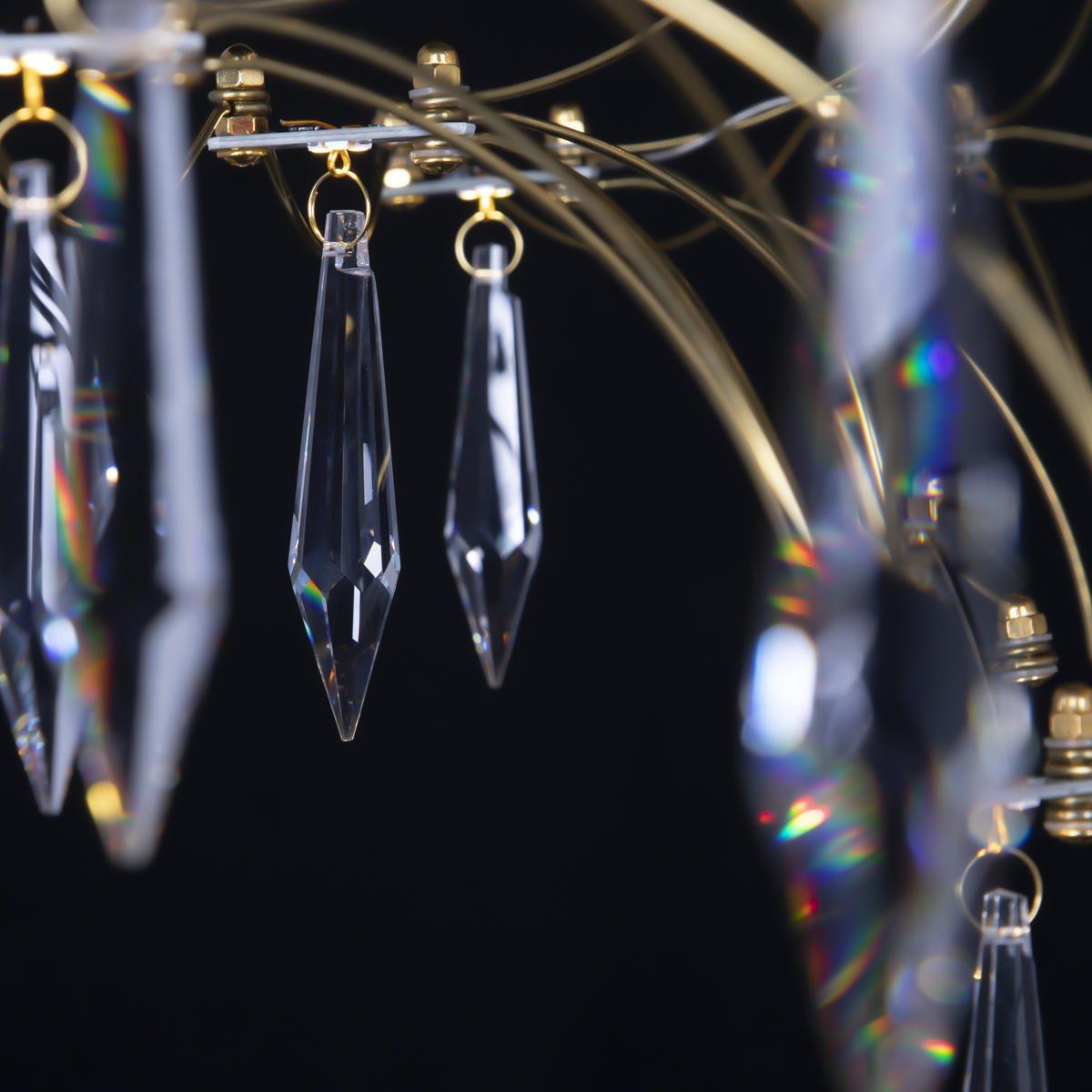 Подвесная светодиодная люстра Loft IT Mira 10259/800 Gold Asfour