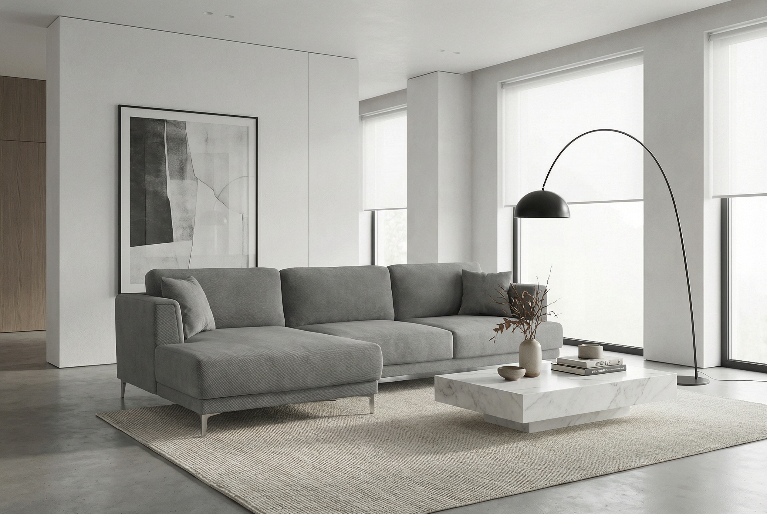 Диван IVASA Taiga с оттоманкой малый