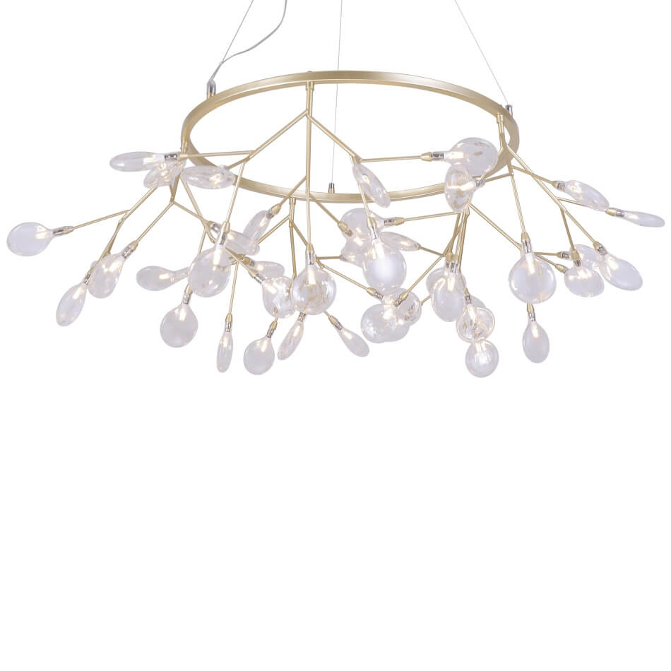 Подвесная люстра Crystal Lux Evita SP45 D Gold/Transparent