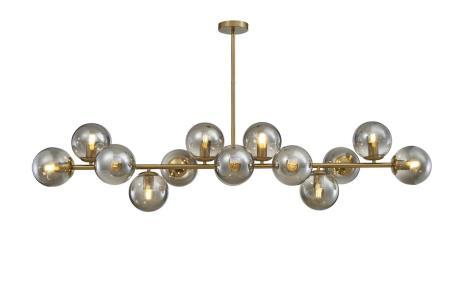 Люстра подвесная Alfa Light F2024-01 E27*12 Античная бронза