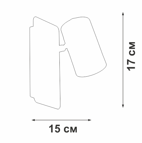 Светильник настенный Vitaluce V2730-8/1A