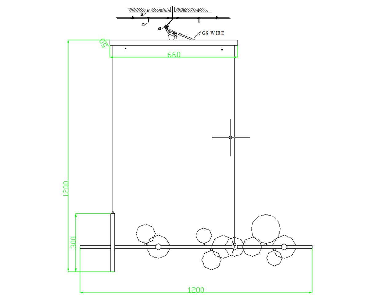 Подвесная люстра Kink Light Иона 09408-10,19