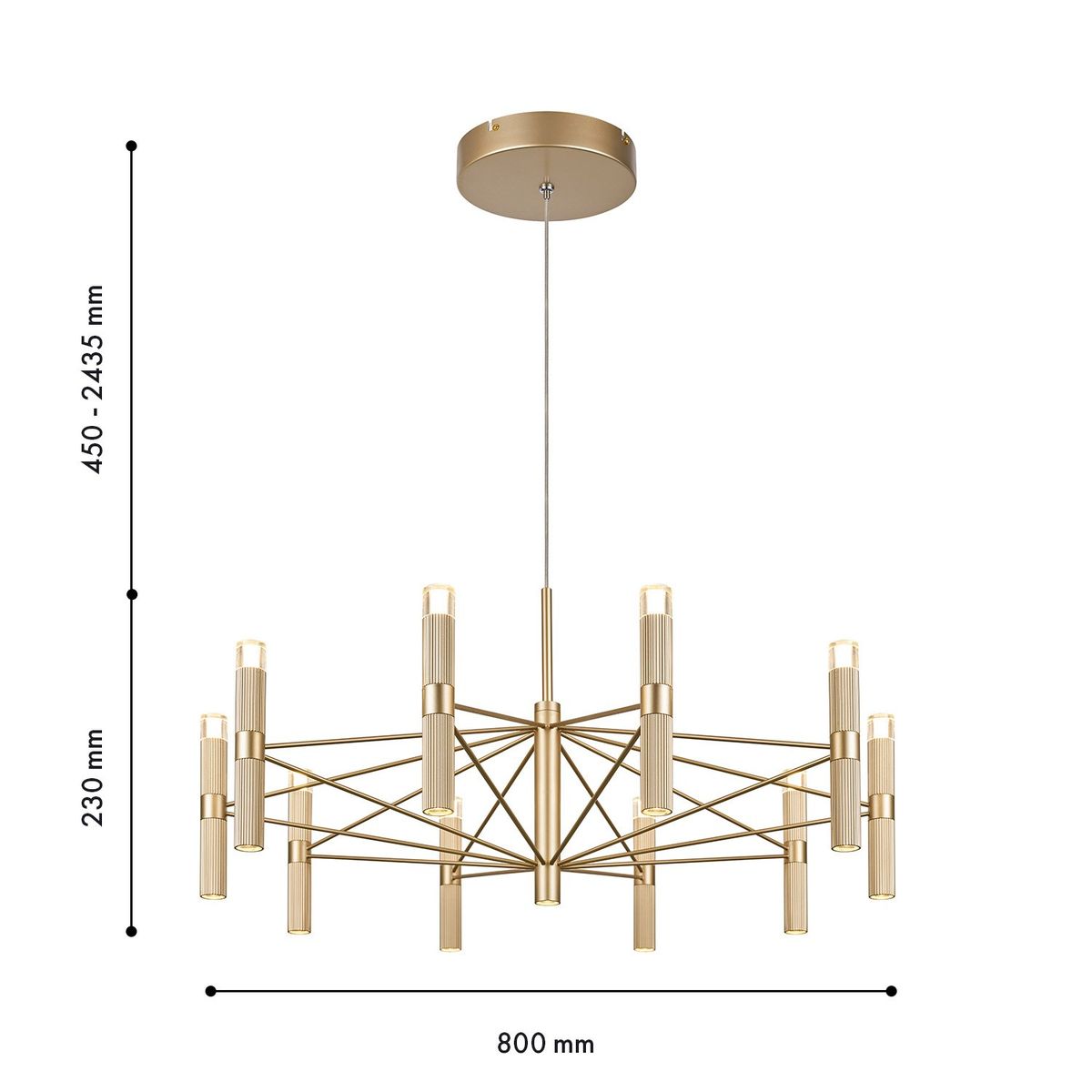 Подвесная светодиодная люстра Favourite Blick 4759-10P