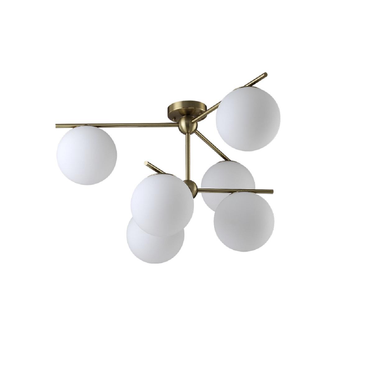 Потолочная люстра Crystal Lux FELIZ SP-PL6 BRONZE/WHITE