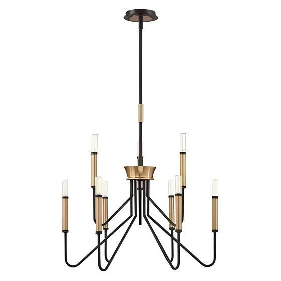 Люстра подвесная Alfa Light F1124-21 D750*H710 BK+GD