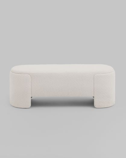 Банкетка Stool Group Taks букле белый