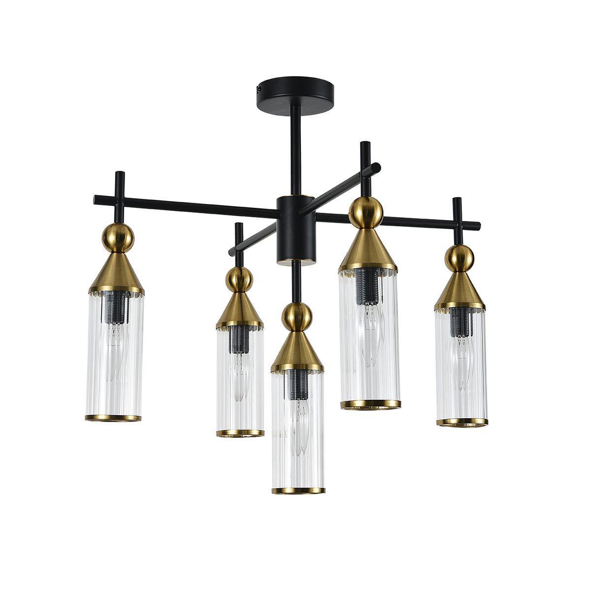 Подвесная люстра Indigo Torazzo 13037/5R Black V000527