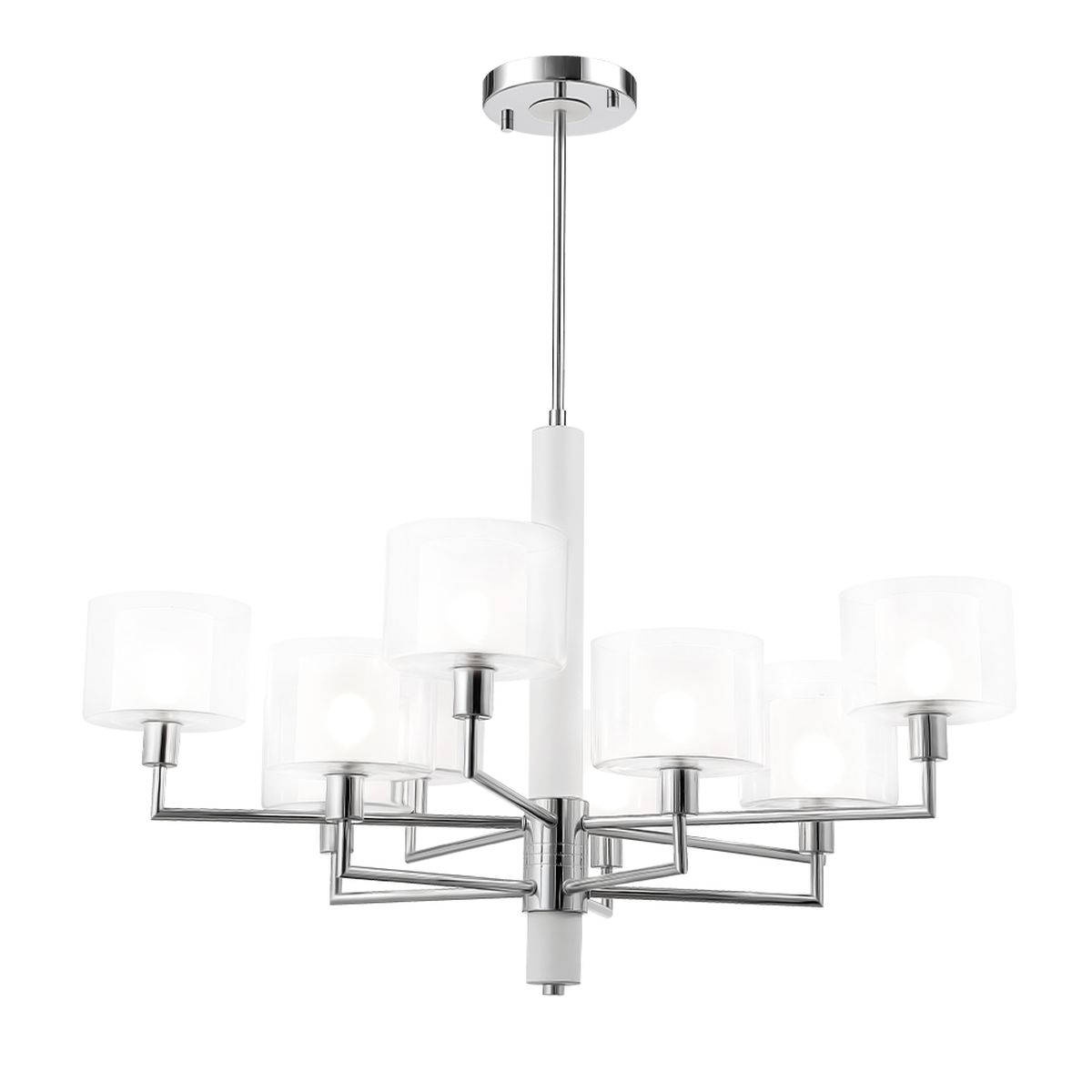 Подвесная люстра Crystal Lux Maestro SP-PL5+5 Chrome