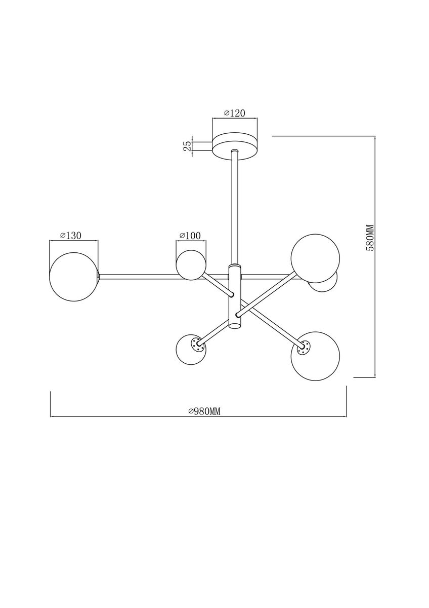 Подвесная люстра Freya Sphirity FR5376CL-06B