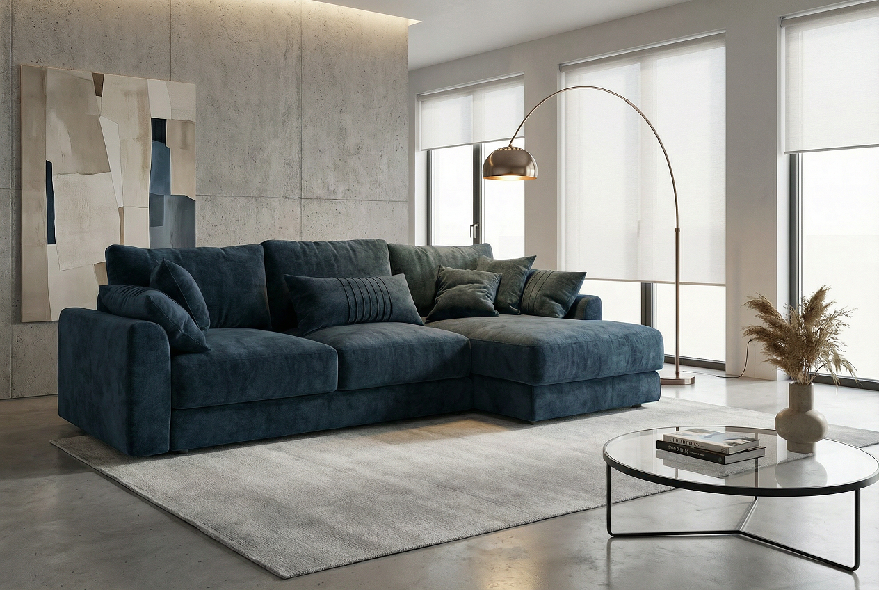 Диван Cloud Sherlock с оттоманкой