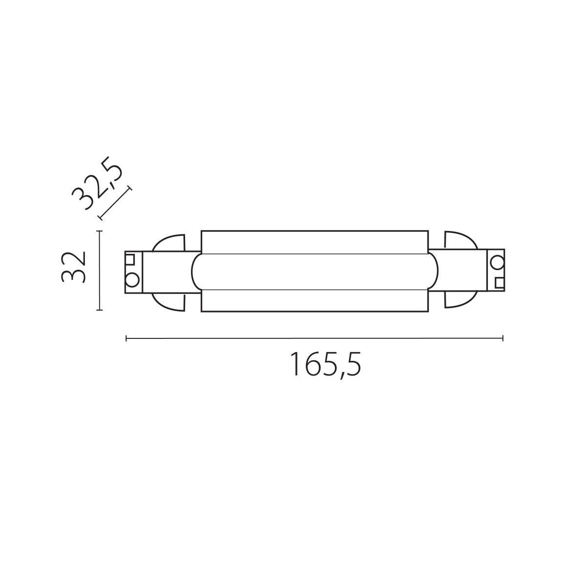 Питание центральное к треку 5040xx-(F)/(R) Quattro Lightstar 504187-FRPS