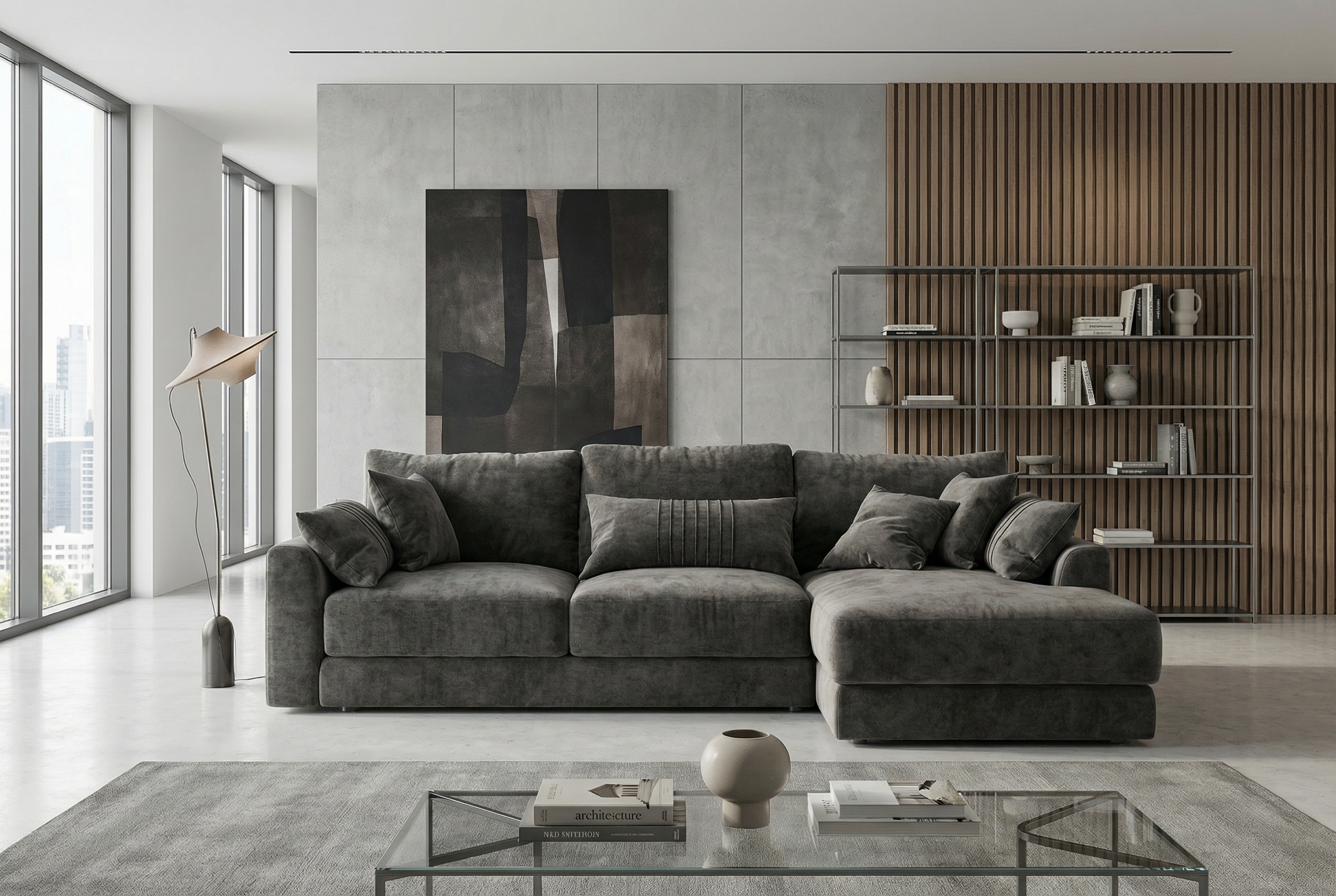 Диван Cloud Sherlock с оттоманкой