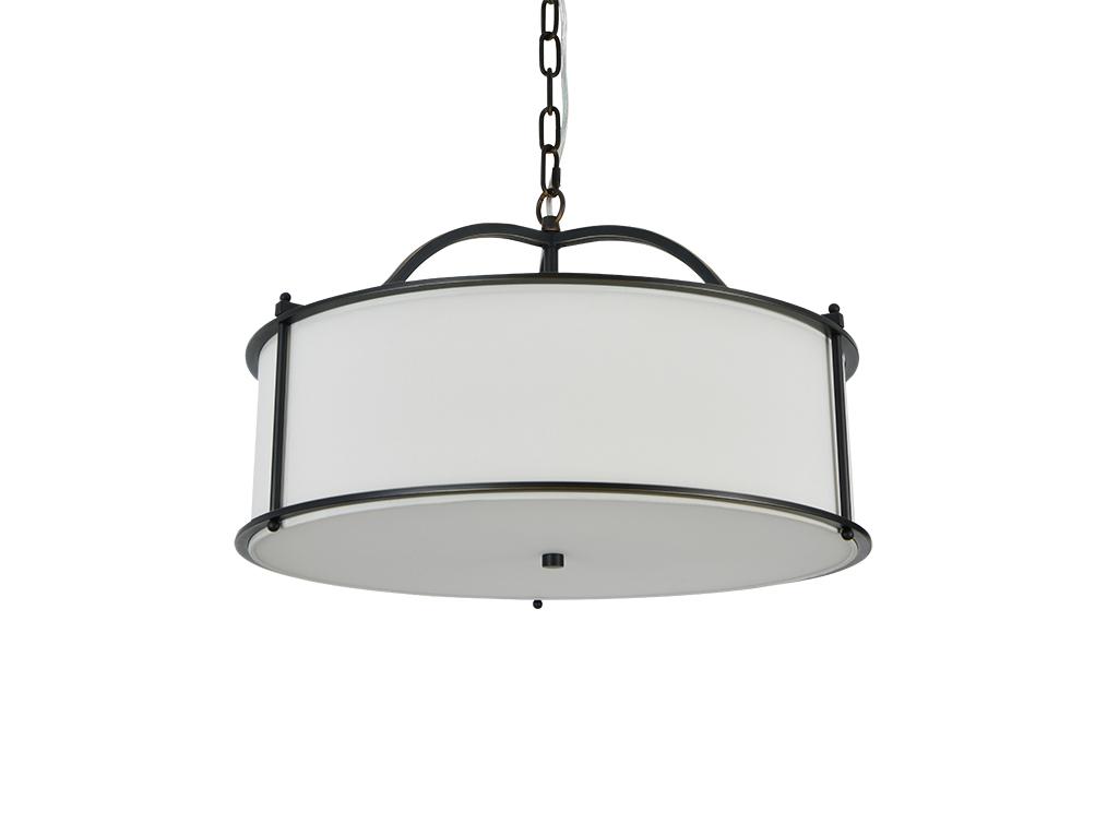 Подвесная люстра Newport 3405/С Black+gold Shade beige М0070671