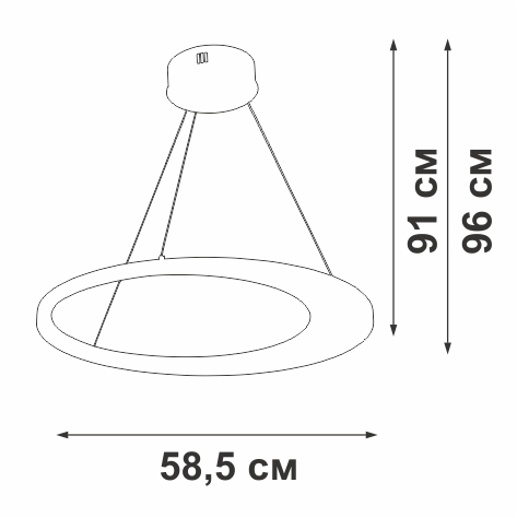 Люстра Vitaluce V2695-1/1S