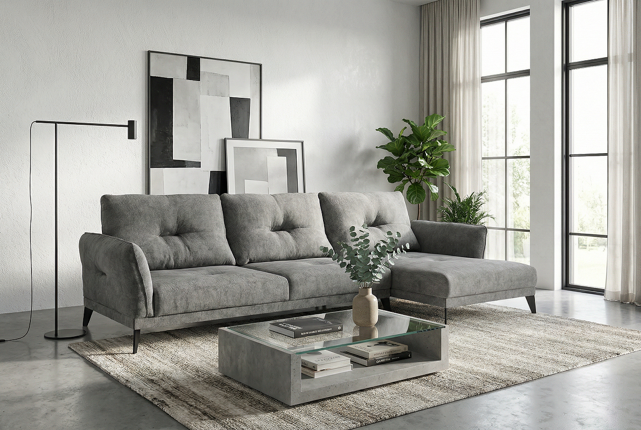 Диван SAIWALA Корсика с оттоманкой