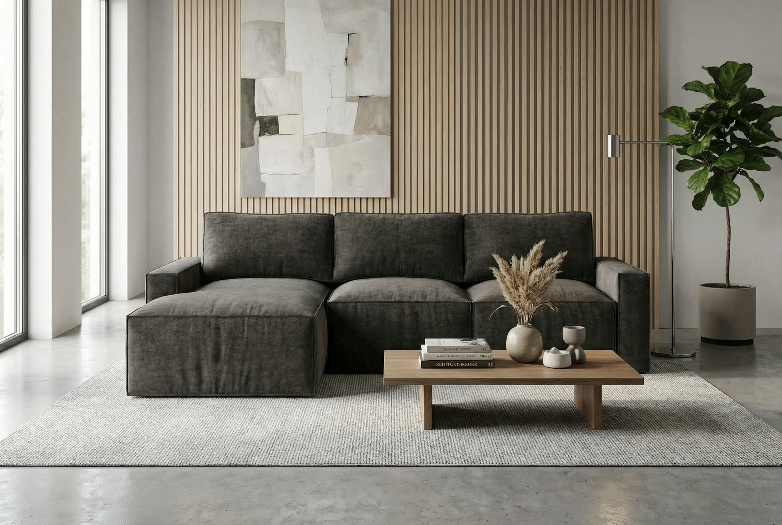 Диван Cloud Leonardo с оттоманкой