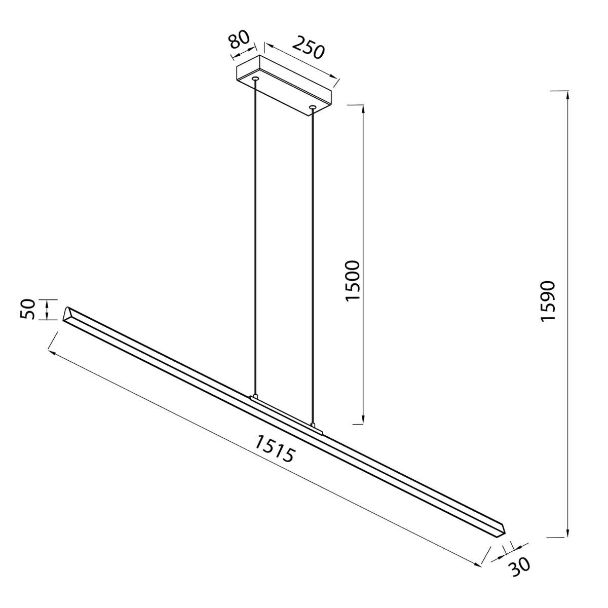 Подвесной светильник Mantra Lineal 8959