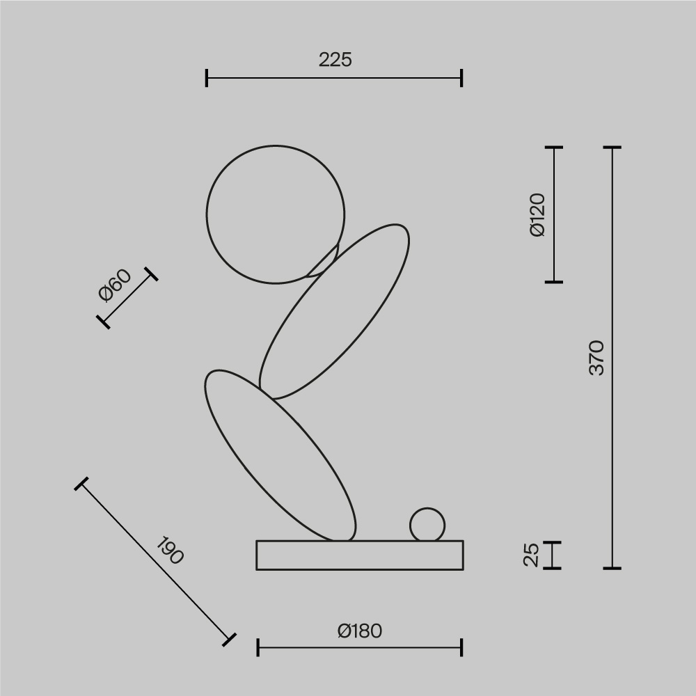 Настольная лампа Maytoni MOD482TL-L6C3K