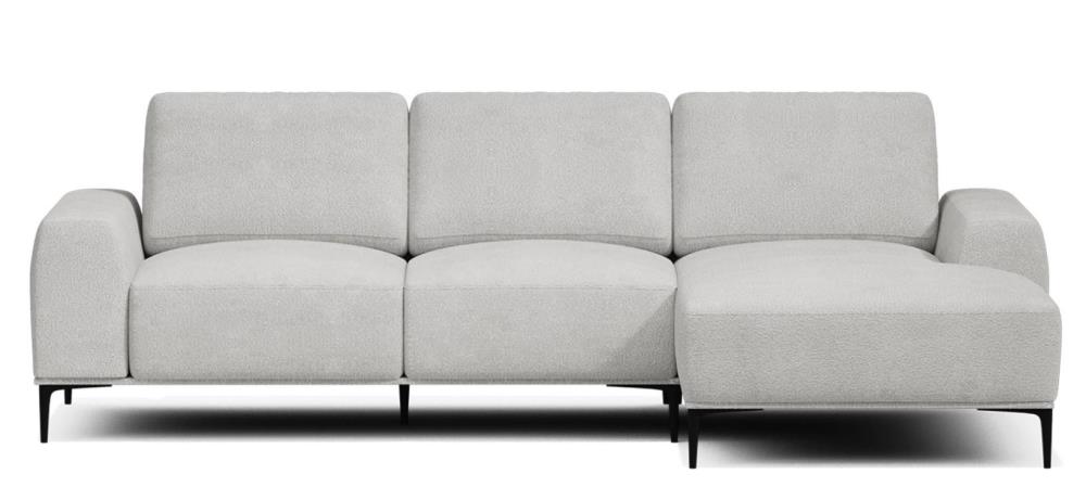 Диван STOP MEBEL Silver с оттоманкой серый