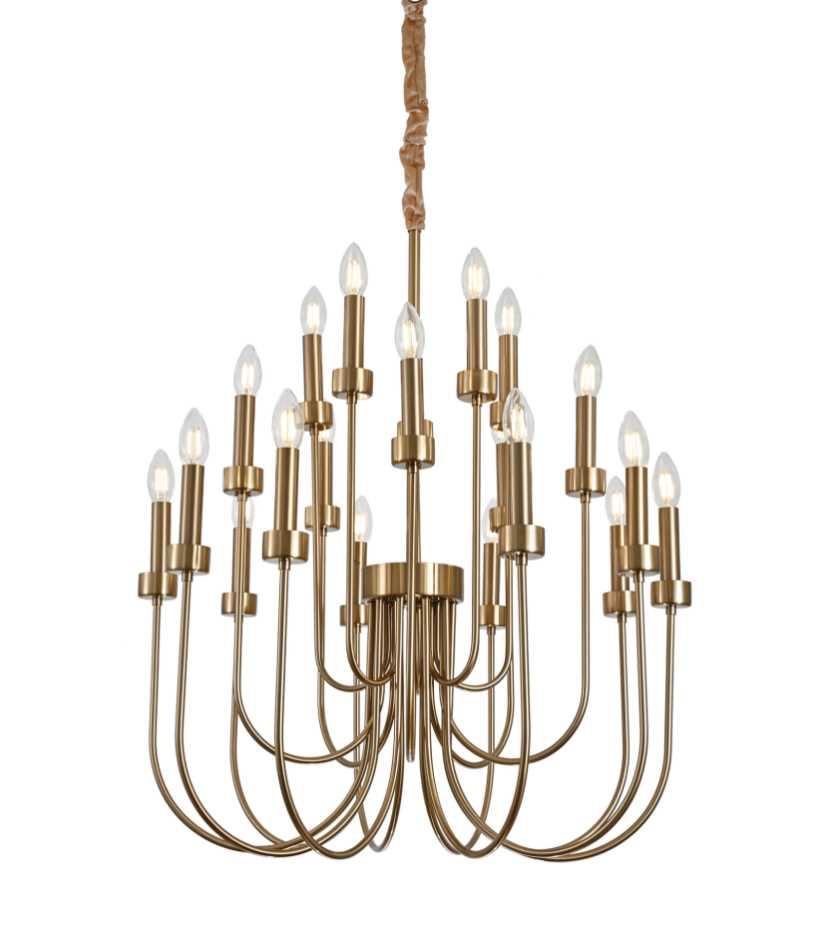 Люстра подвесная Alfa Light F1124-16 D800*H950 COPPER