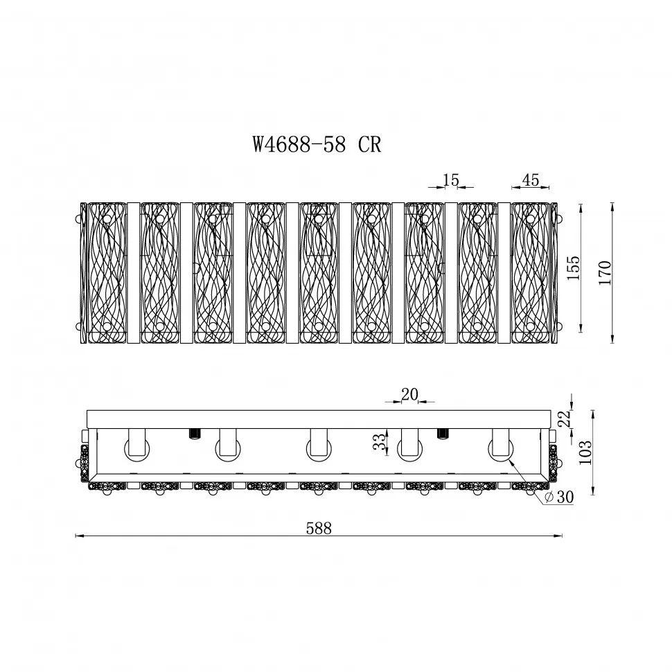 Подвесной светильник iLamp Panorama W4688-58 CR