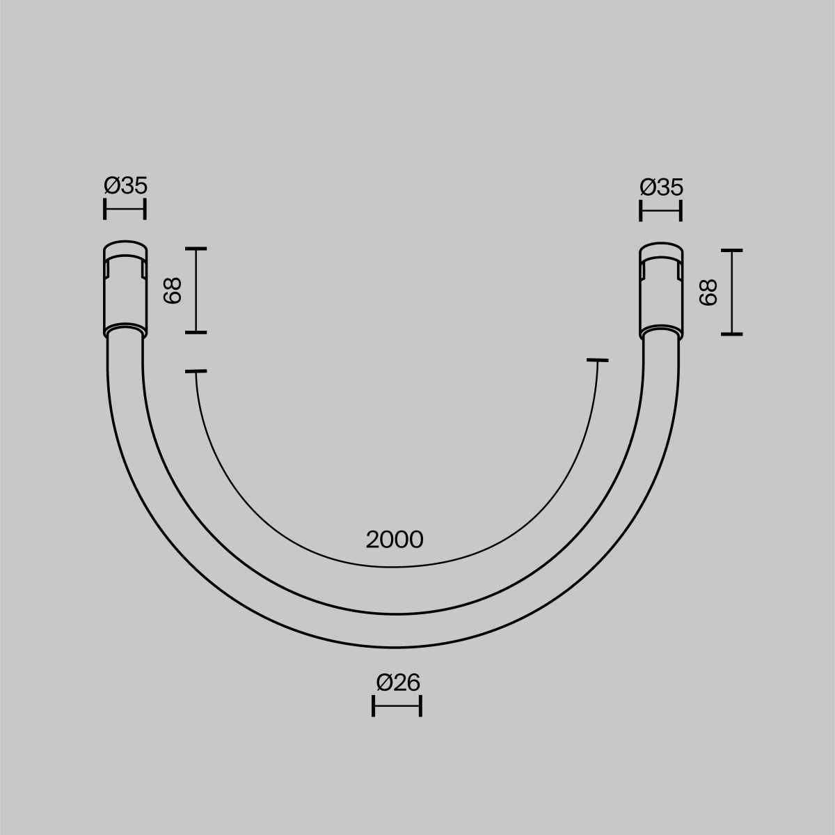 Трековый светильник Maytoni Technical TR154-1-27W4K-PT