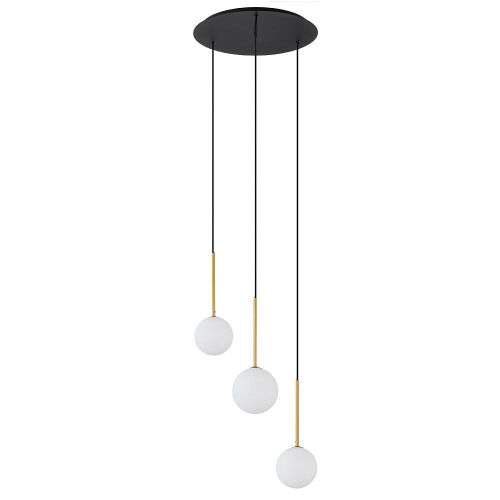 Подвесная люстра Nowodvorski Karo Black/Satine Gold 10304