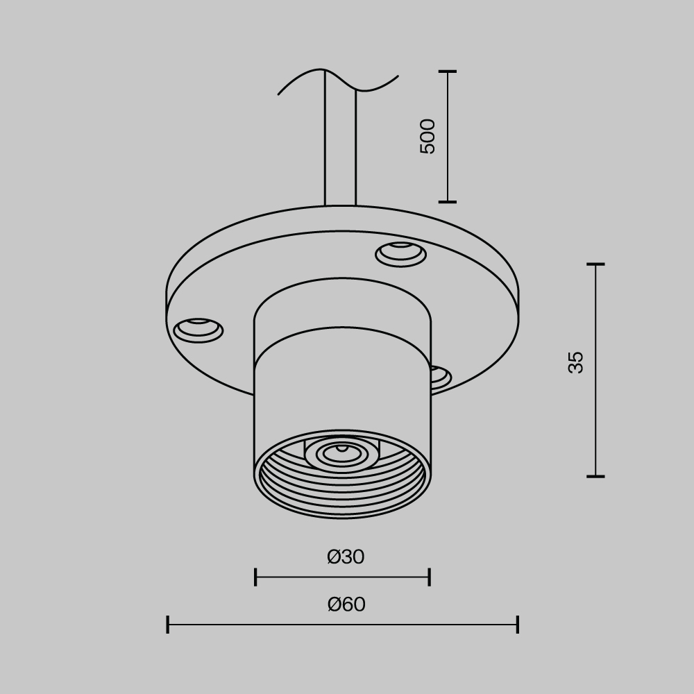 Аксессуар Maytoni Technical CA023BI-P-B