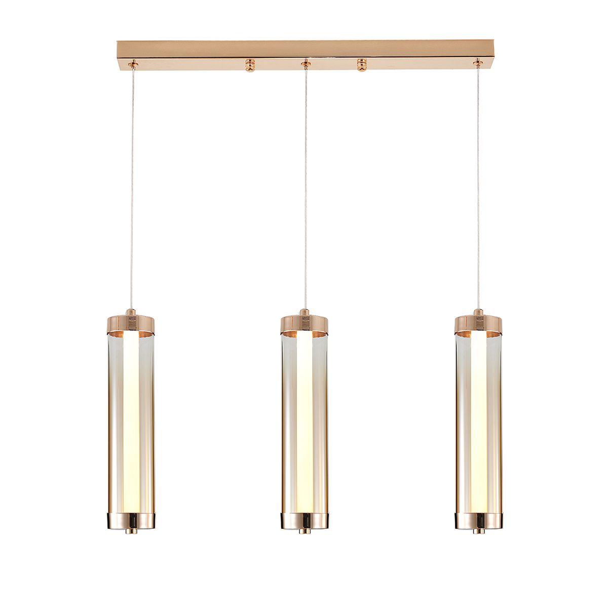 Подвесной светодиодный светильник Indigo Rilucente 11061/3P Gold V000150L