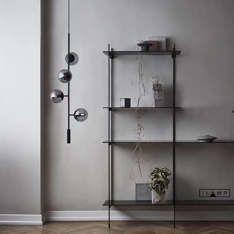 Подвесная люстра iLamp Artis 8149P/4B BK-SM