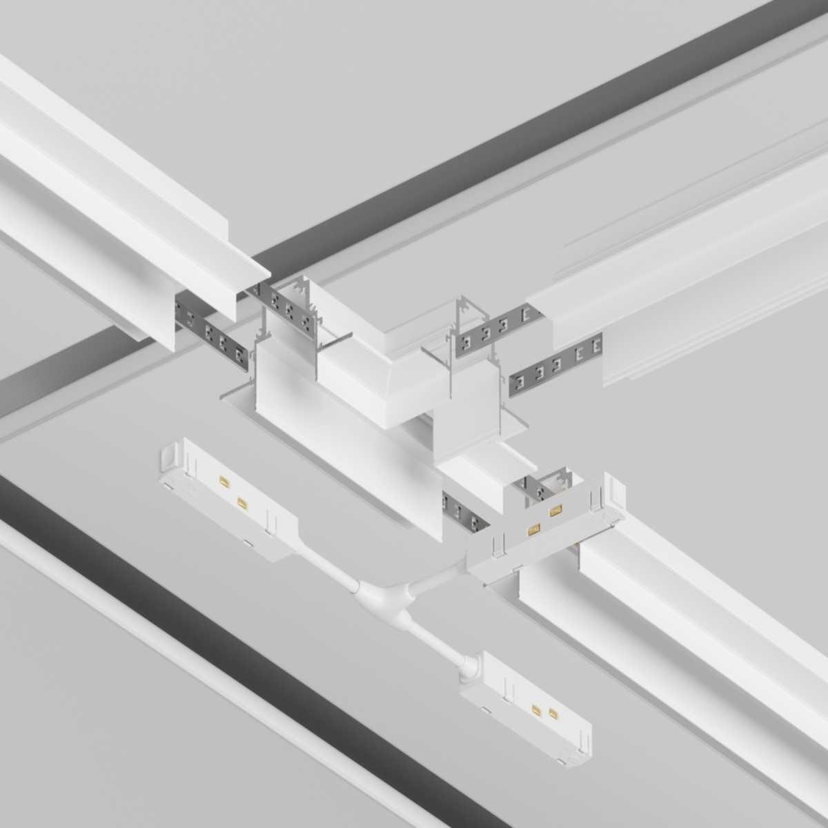Коннектор T-образный встраиваемый Maytoni Technical Gravity TRA010CT-42W