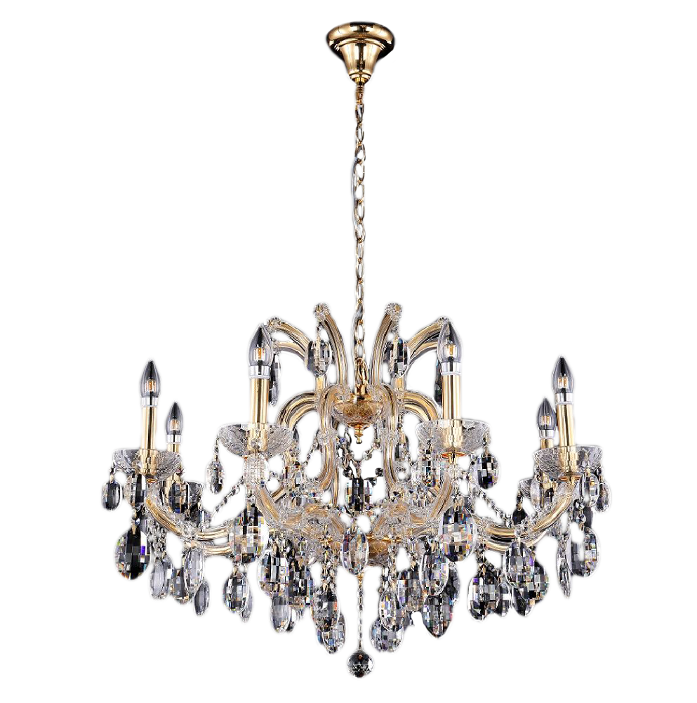 Подвесная люстра Crystal Lux Hollywood SP8 Gold