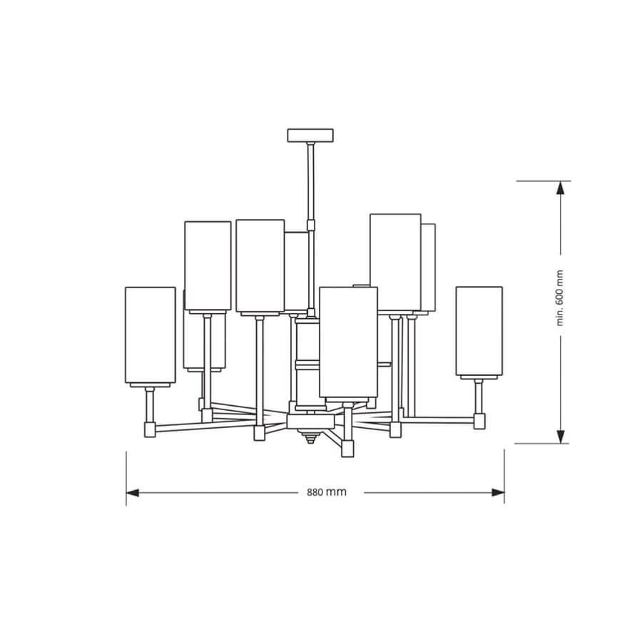 Подвесная люстра Kutek Mood Beleza BEL-ZW-10 (Z)