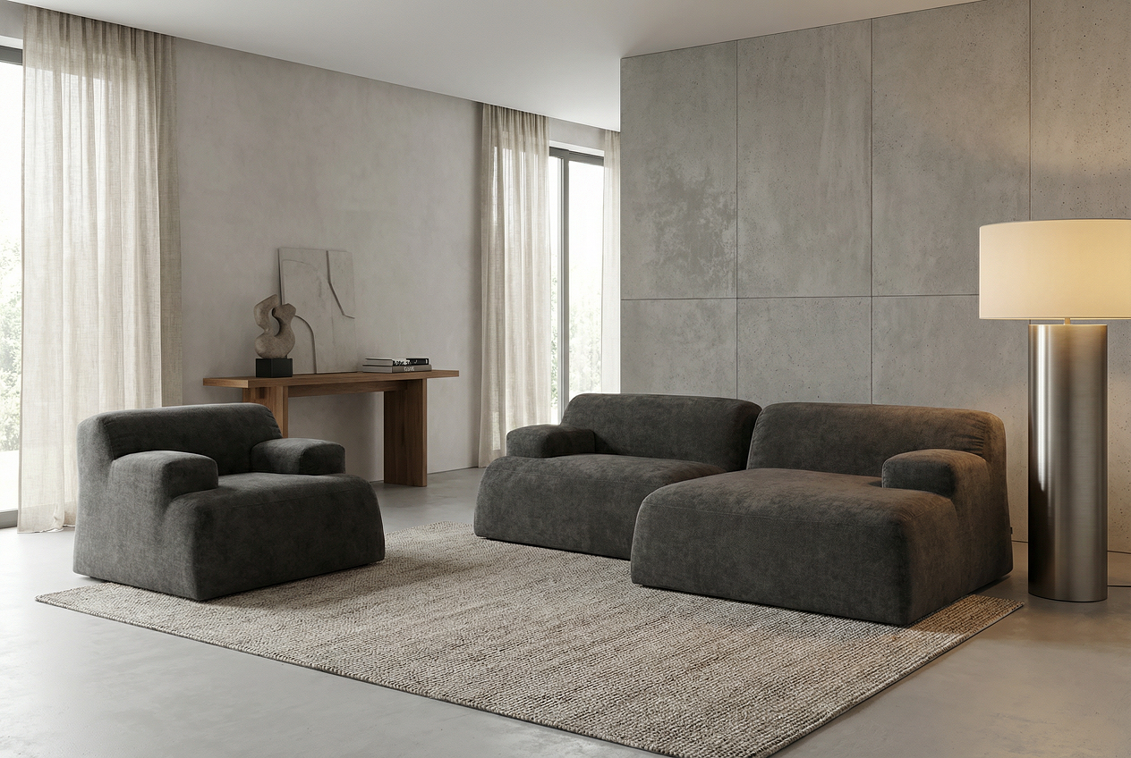 Диван SAIWALA Бьерн с оттоманкой