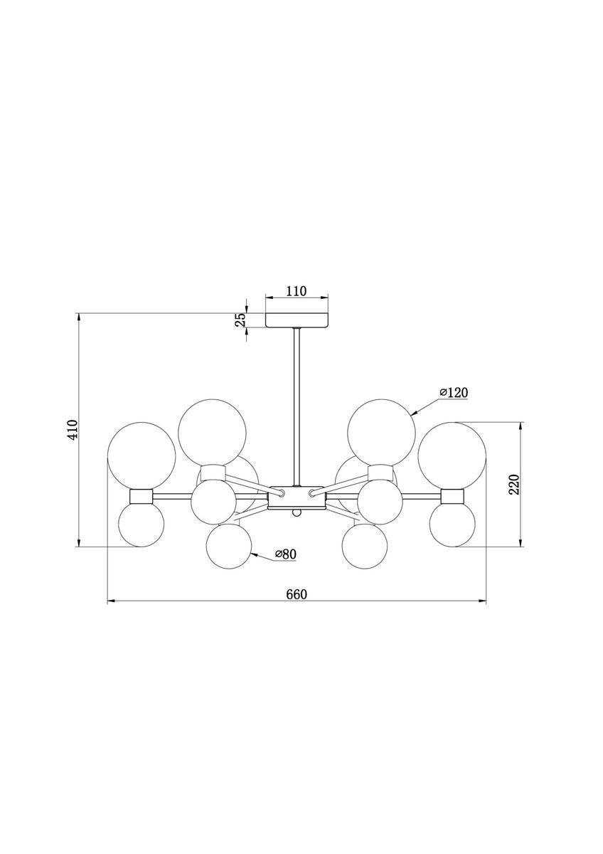 Подвесная люстра Freya Bony FR5394CL-12BS
