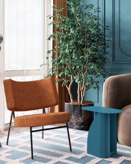 Стол журнальный Stool Group Yvaine синий