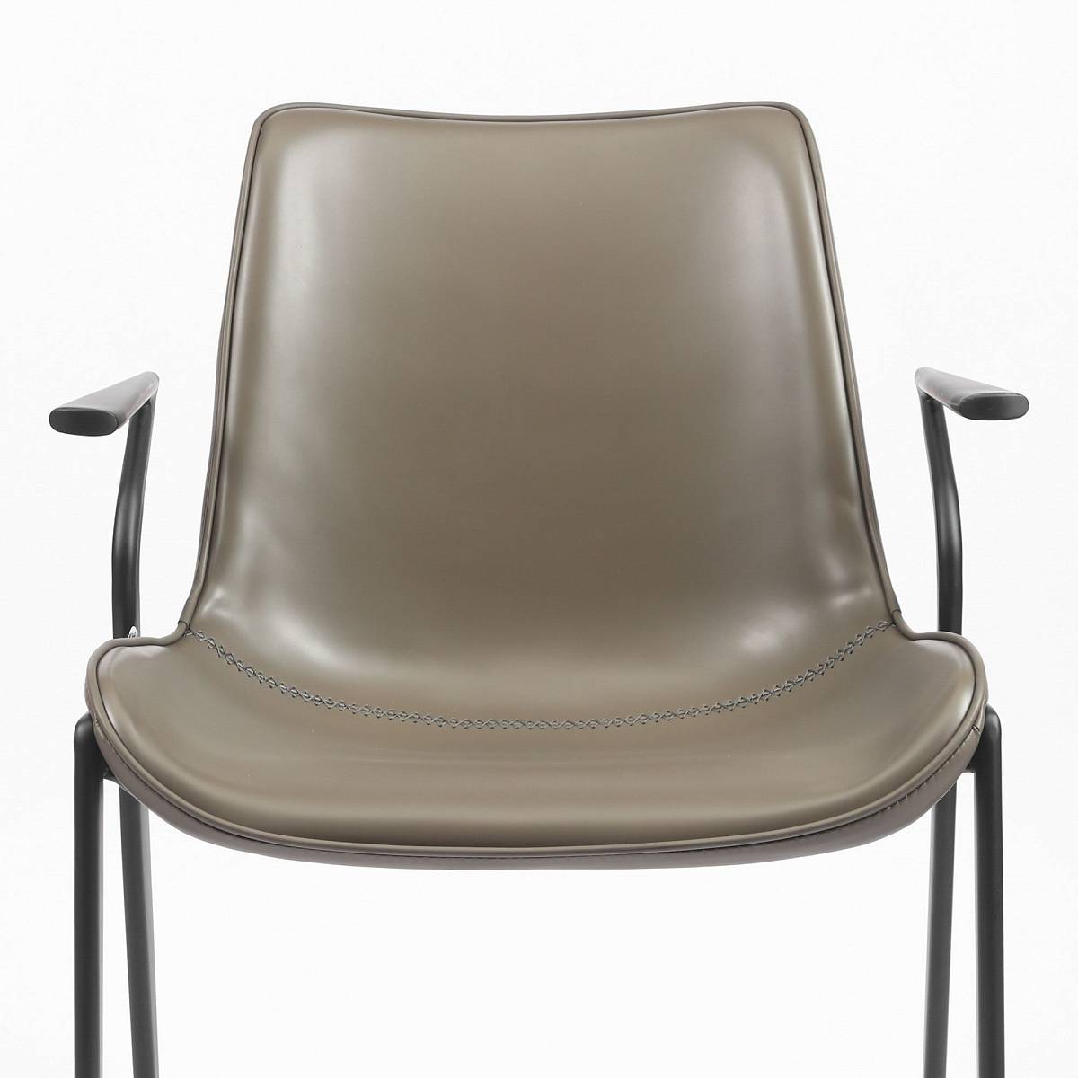 Стул Deephouse ЭССЕН серая экокожа металл