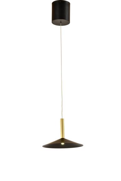 Люстра подвесная Alfa Light F3924-23 black+gol d 5W ?21*14*H (45, 210?