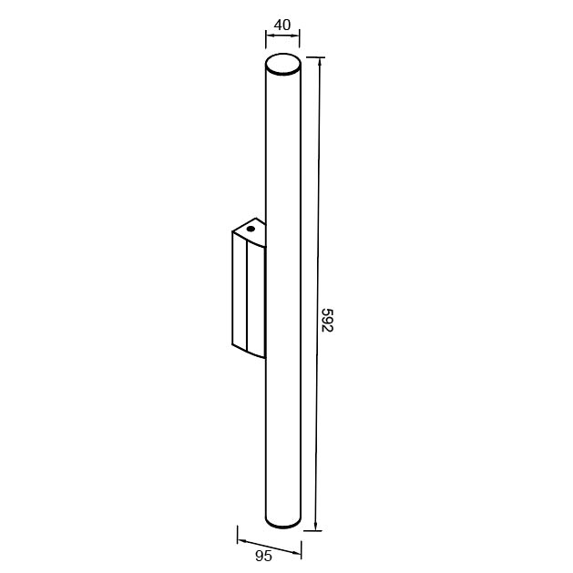 Настенный светильник-подсветка Mantra ANTIGA 9257