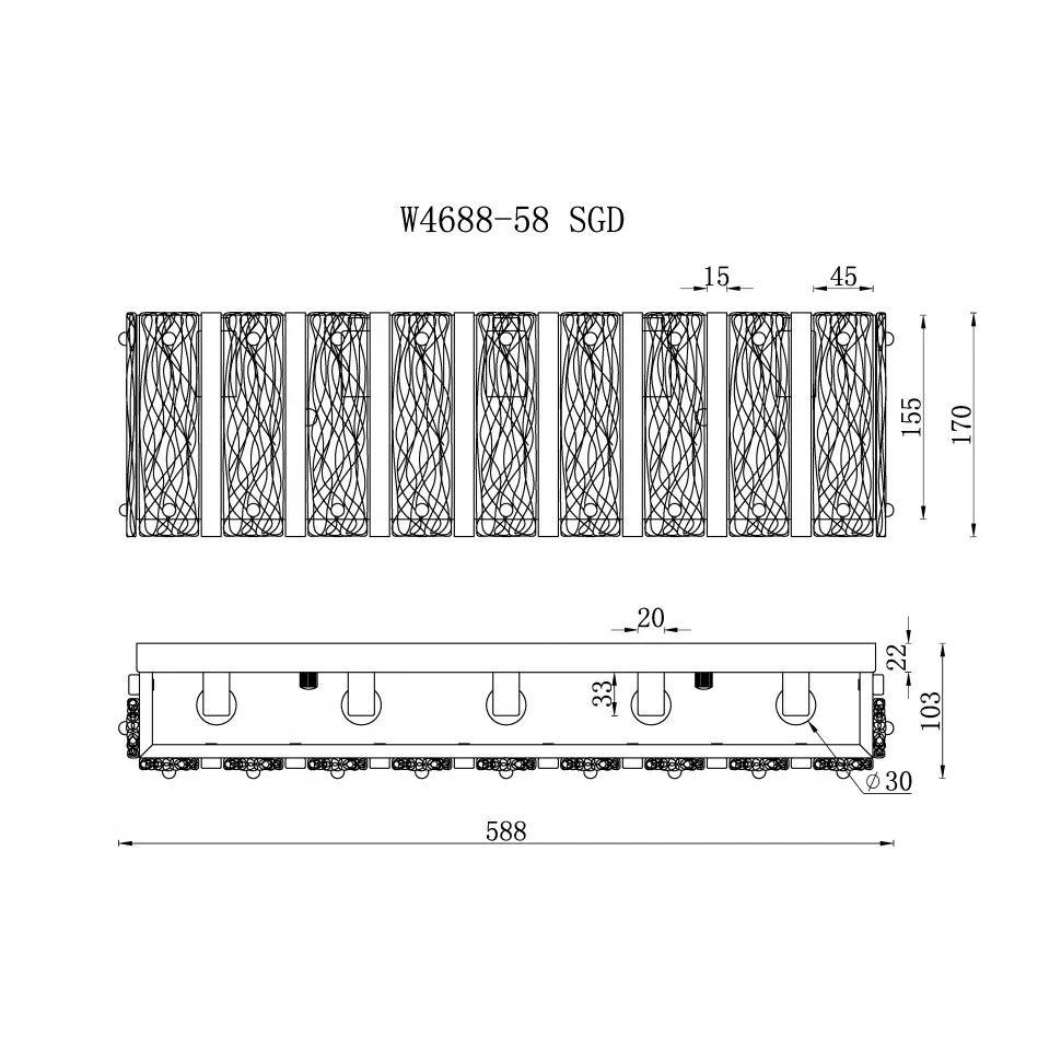 Подвесной светильник iLamp Panorama W4688-58 SGD